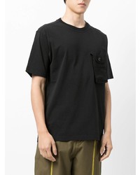 T-shirt à col rond noir Stone Island