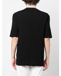 T-shirt à col rond noir Zegna