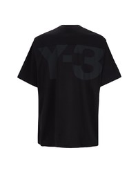 T-shirt à col rond noir Y-3