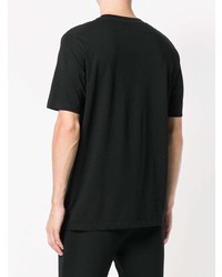 T-shirt à col rond noir Jil Sander