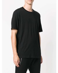 T-shirt à col rond noir Jil Sander