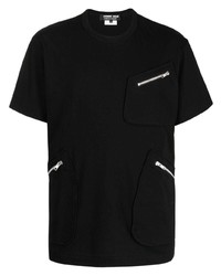 T-shirt à col rond noir Comme des Garcons Homme Deux