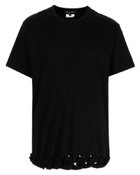 T-shirt à col rond noir Comme Des Garcons Homme Plus