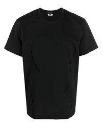T-shirt à col rond noir Comme Des Garcons Homme Plus