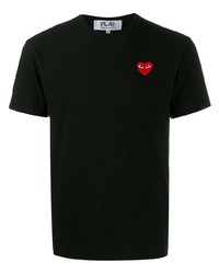 T-shirt à col rond noir Comme Des Garcons Play