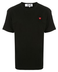 T-shirt à col rond noir Comme Des Garcons Play