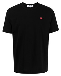 T-shirt à col rond noir Comme Des Garcons Play