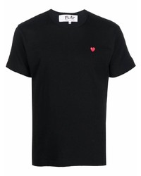 T-shirt à col rond noir Comme Des Garcons Play