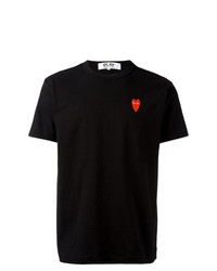 T-shirt à col rond noir Comme Des Garcons Play