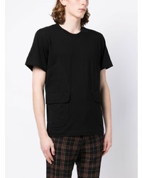 T-shirt à col rond noir Comme des Garcons Homme Deux