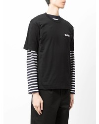 T-shirt à col rond noir Comme des Garcons Homme