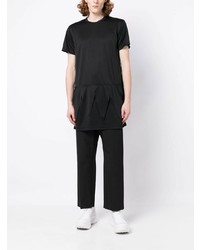 T-shirt à col rond noir Comme Des Garcons Homme Plus