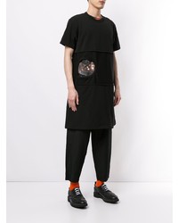 T-shirt à col rond noir Comme Des Garcons Homme Plus