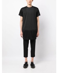 T-shirt à col rond noir Comme Des Garcons Homme Plus