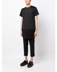 T-shirt à col rond noir Comme Des Garcons Homme Plus