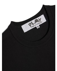 T-shirt à col rond noir Comme Des Garcons Play