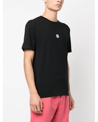 T-shirt à col rond noir Stone Island