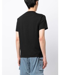 T-shirt à col rond noir Stone Island