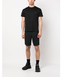 T-shirt à col rond noir Stone Island