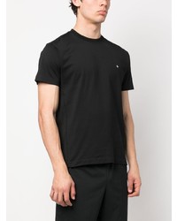 T-shirt à col rond noir Stone Island