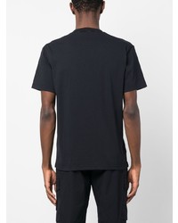 T-shirt à col rond noir Stone Island