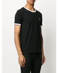 T-shirt à col rond noir Balmain