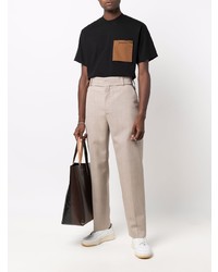 T-shirt à col rond noir Jacquemus