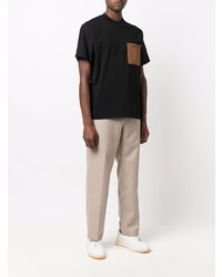 T-shirt à col rond noir Jacquemus