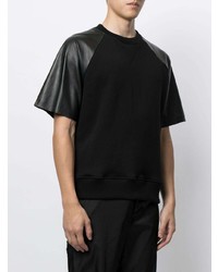 T-shirt à col rond noir Amiri