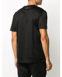 T-shirt à col rond noir Les Hommes