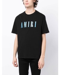 T-shirt à col rond noir Amiri