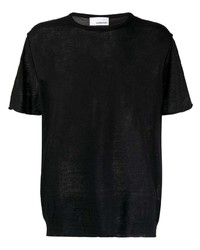 T-shirt à col rond noir Costumein