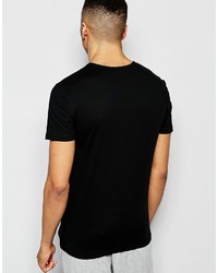 T-shirt à col rond noir Emporio Armani