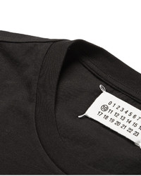 T-shirt à col rond noir Maison Margiela