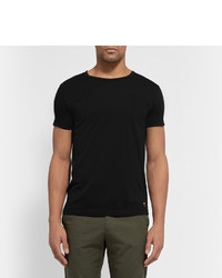 T-shirt à col rond noir Tomas Maier