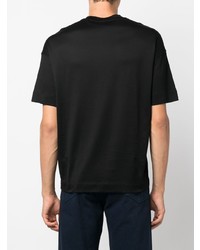 T-shirt à col rond noir Emporio Armani