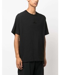 T-shirt à col rond noir Stone Island