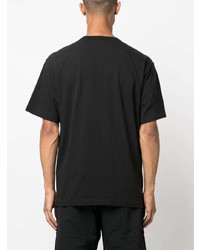 T-shirt à col rond noir Stone Island