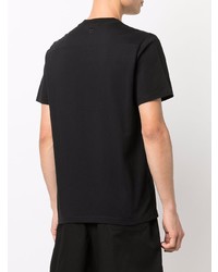 T-shirt à col rond noir Courrèges