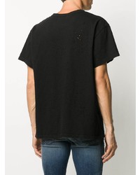 T-shirt à col rond noir Amiri