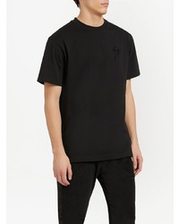 T-shirt à col rond noir Giuseppe Zanotti