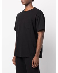 T-shirt à col rond noir John Elliott