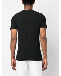 T-shirt à col rond noir Lardini