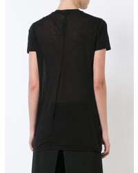 T-shirt à col rond noir Rick Owens DRKSHDW