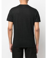 T-shirt à col rond noir MC2 Saint Barth