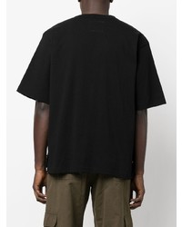 T-shirt à col rond noir Sacai