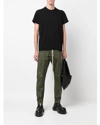 T-shirt à col rond noir Rick Owens