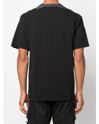 T-shirt à col rond noir Stone Island