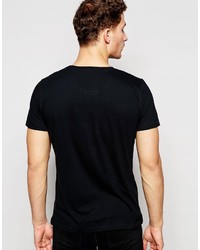 T-shirt à col rond noir Nudie Jeans