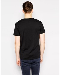 T-shirt à col rond noir Esprit